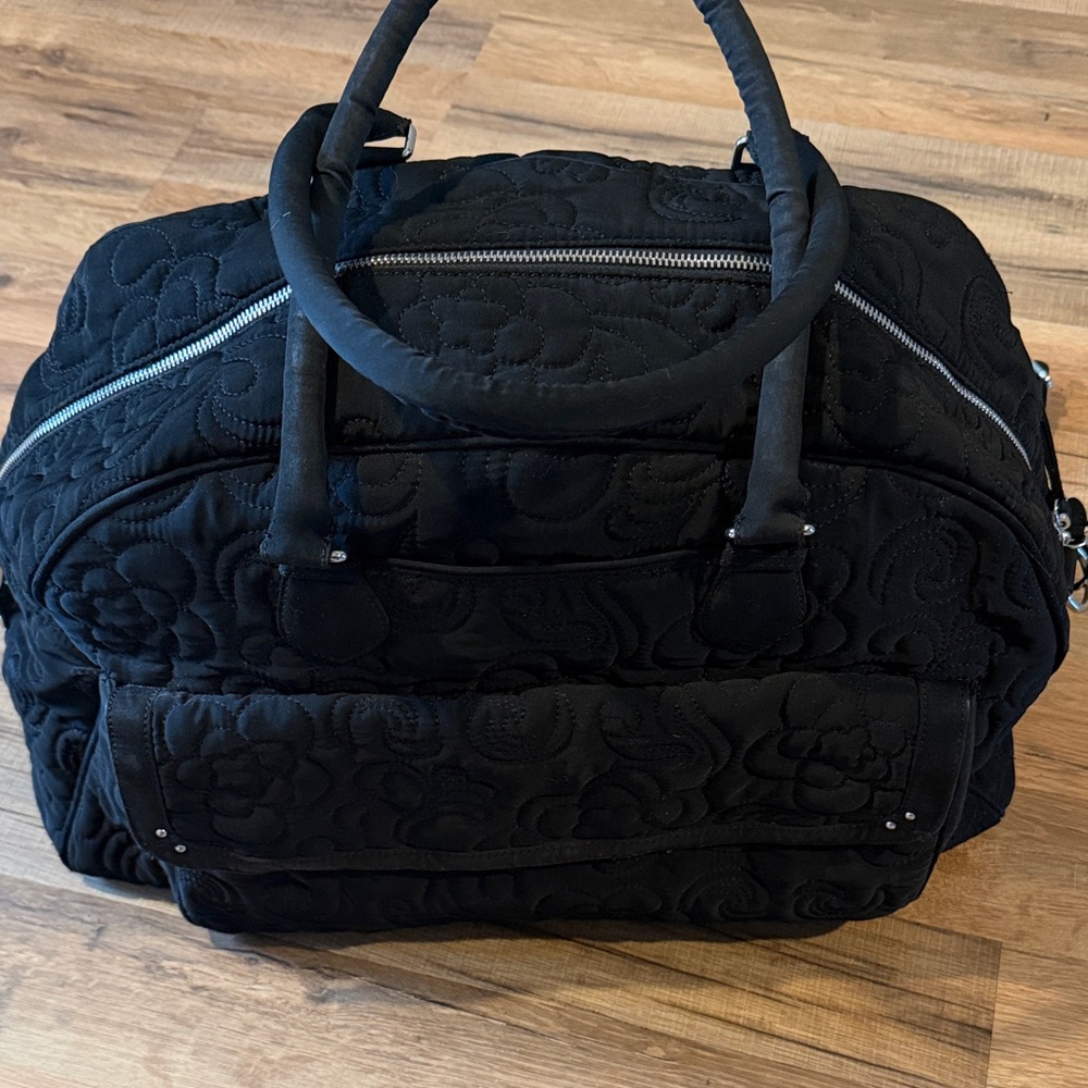 Vera Bradley Black Quilted Travel Bag